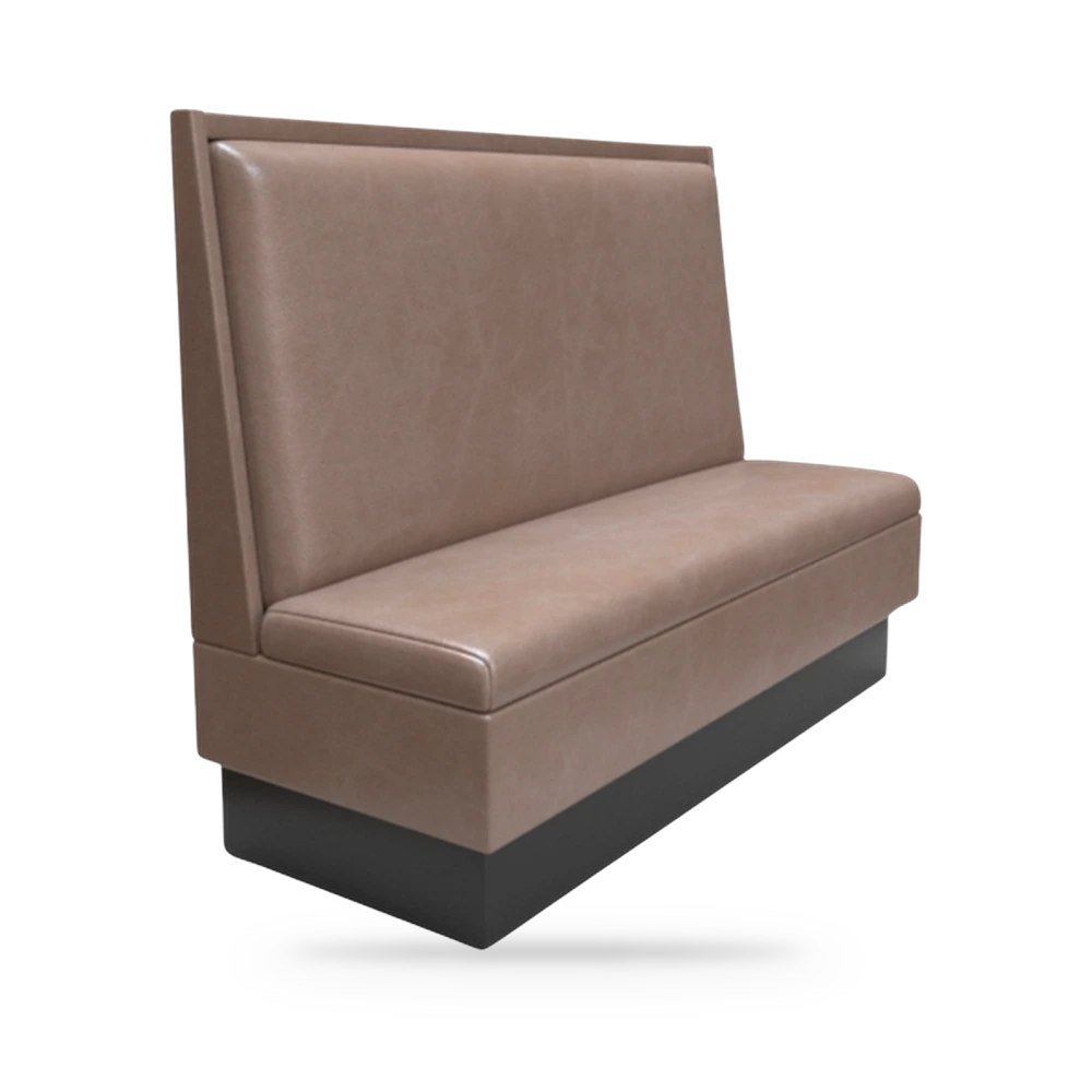 Booth Sencillo Modelo B13 (Madera Artesanal y Asiento Tapizado)