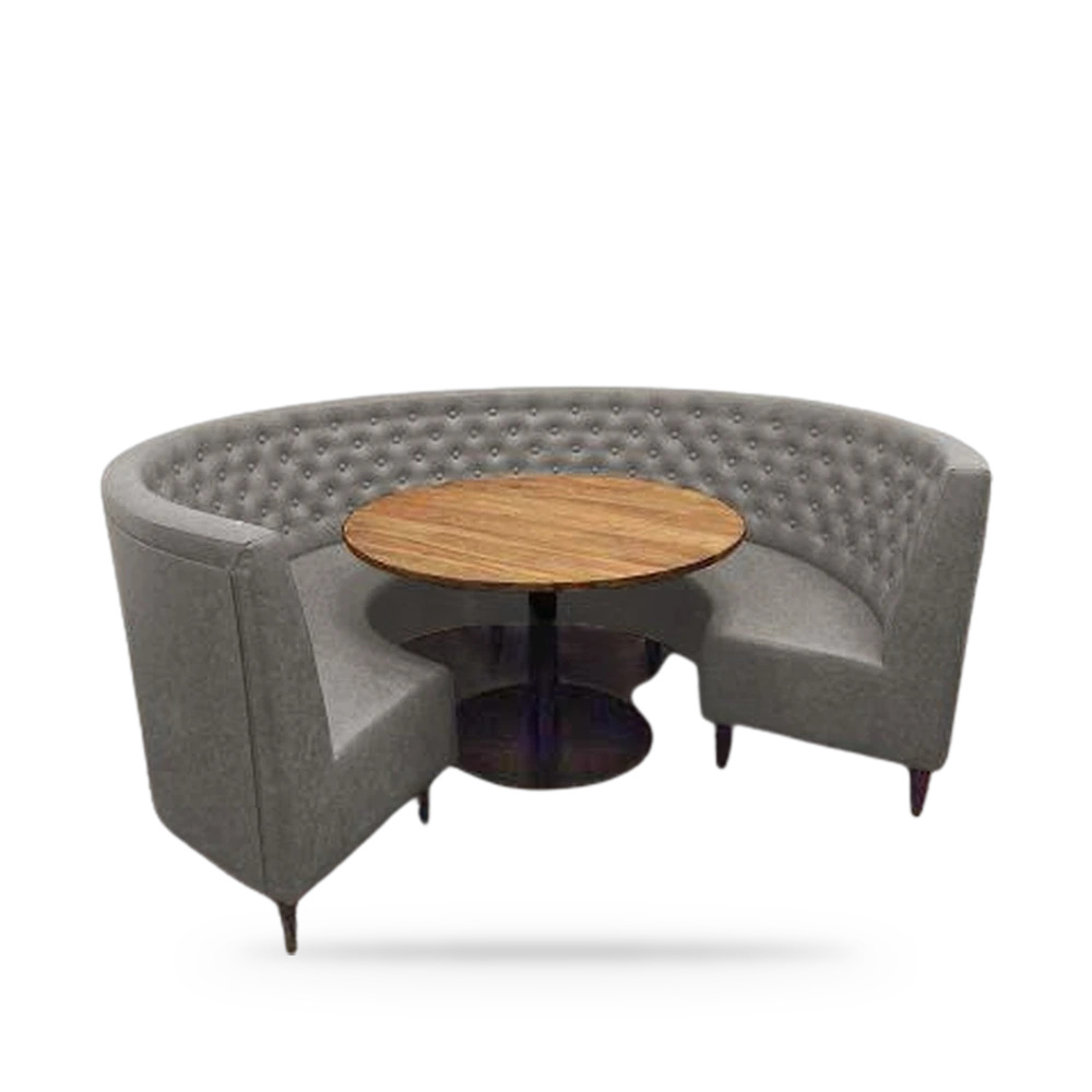 Booth Circular Modelo C1 (Capitoné Curvo de Lujo)