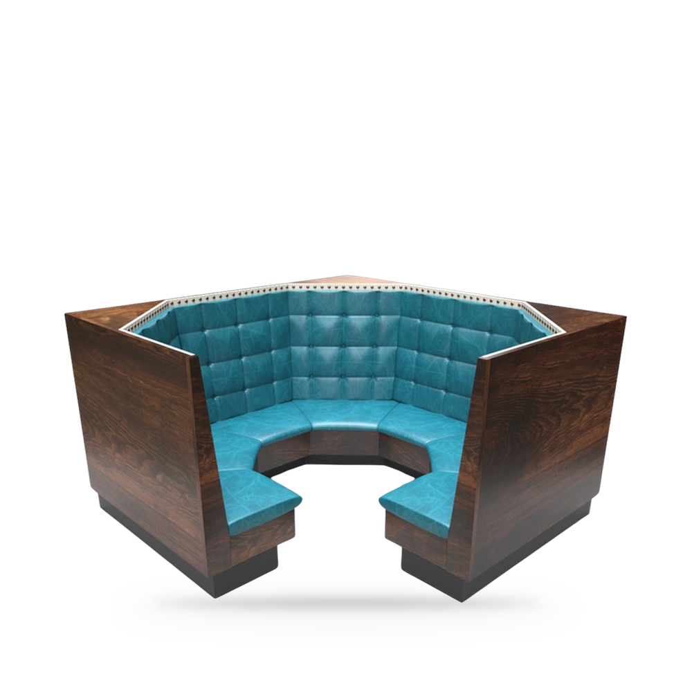 Booth en U Modelo C3 (Capitoné para Restaurante)