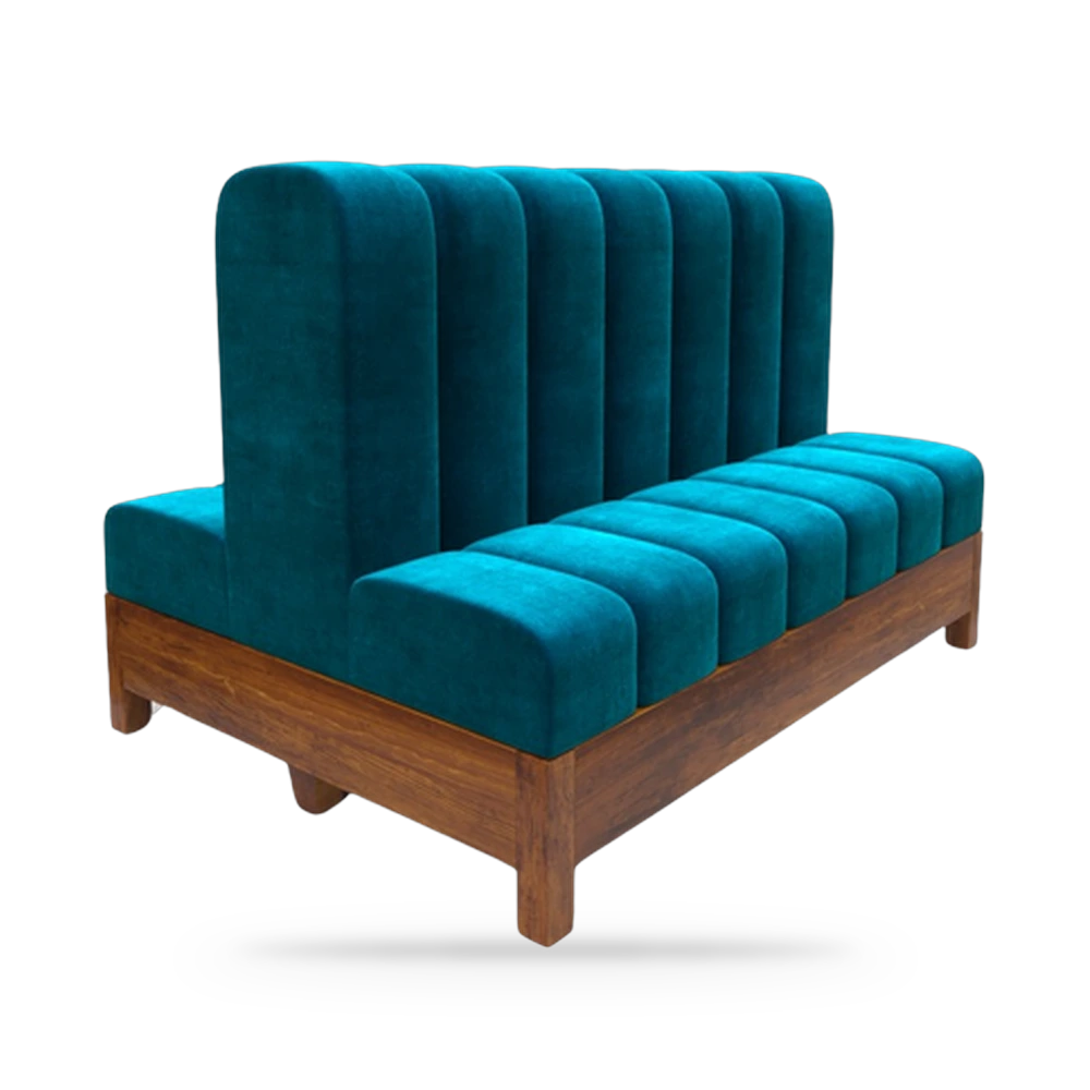 Booth Doble Modelo D12 (Vanguardia Respaldo Liso Central)
