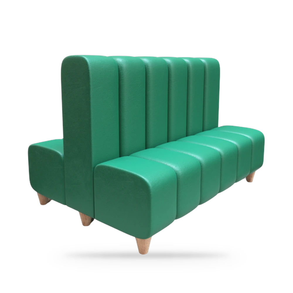 Booth Doble Modelo D14 (Madera Calada Central)