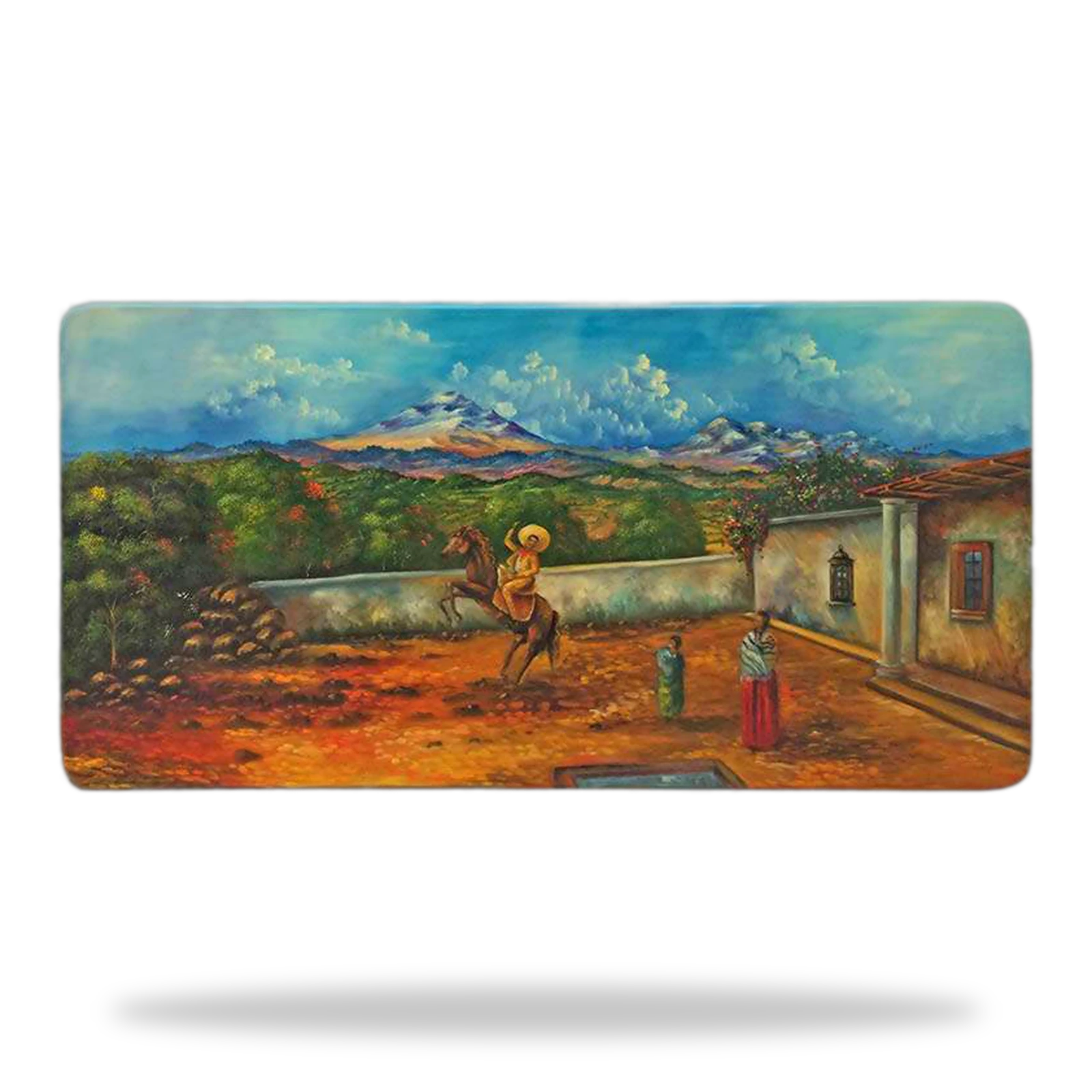 Mesa Pintada 005 — mesa rústica mexicana para restaurante, mayoreo USA
