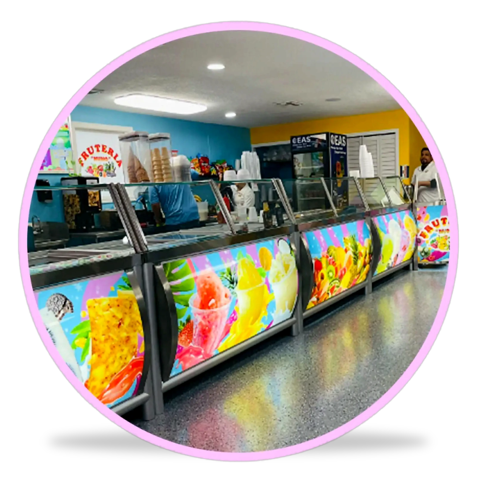 Barra de Publicidad luminosa — muebles mexicanos artesanales para restaurante USA