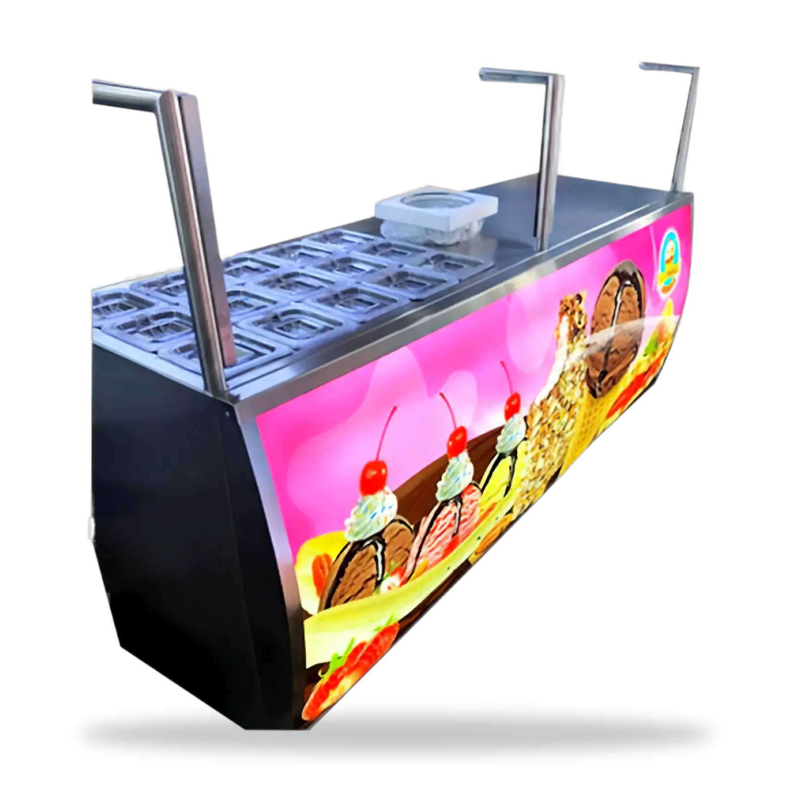 Chocolatera con publicidad 15c — mueble artesanal mayoreo USA