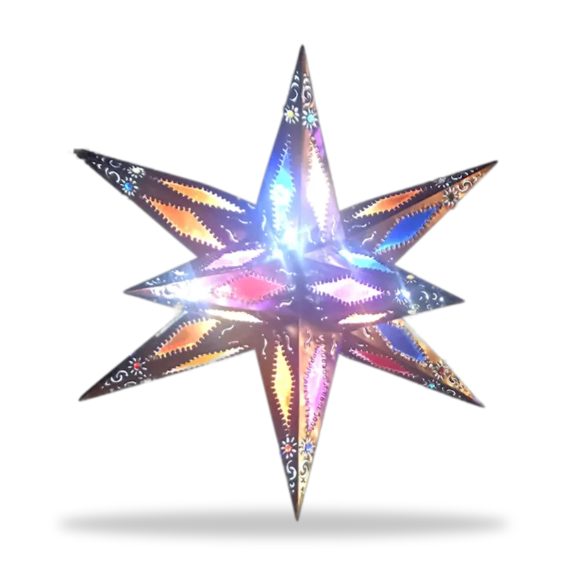 Estrella con colores vista 2