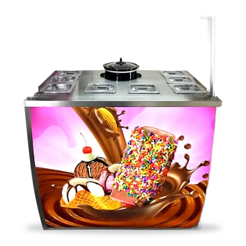 Chocolatera con publicidad 8c